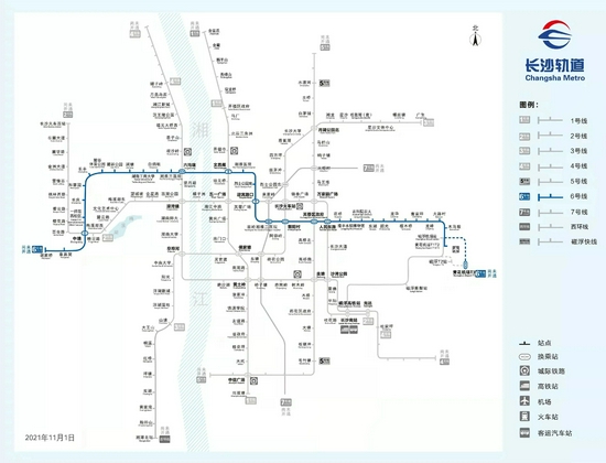 ▲6号线线路图