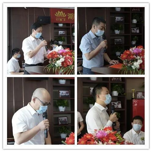 经销商、供应商、老员工代表及嘉宾发表讲话
