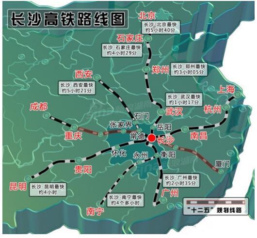 资料图片:长沙“十二五”规划线图