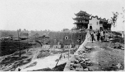 1925年修缮天心阁场景