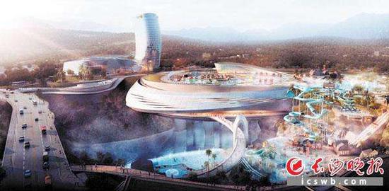 湘江欢乐城冰雪世界效果图。