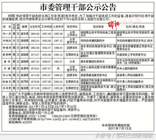 上截图:来源《邵阳日报》纸媒2017年7月14日第二版