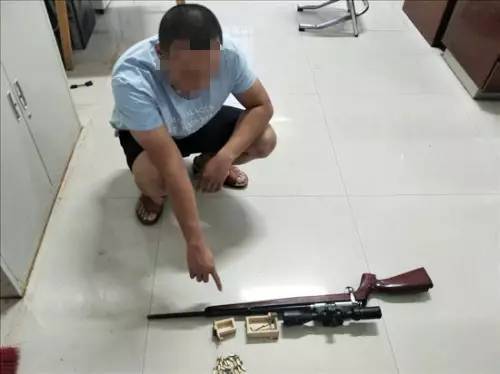郴州安仁县一男子非法持有枪支 被警方刑事拘