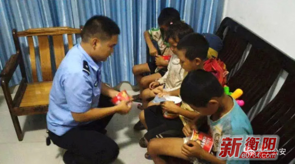 衡阳4儿童徒步广东寻父走失 常宁特警全城搜寻