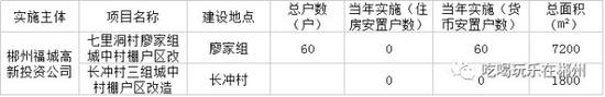 郴州福城高新投资公司负责改造项目涵盖七里洞村廖家组、长冲村三组两个区域，涉及改造住户60户，改造总面积9000㎡。