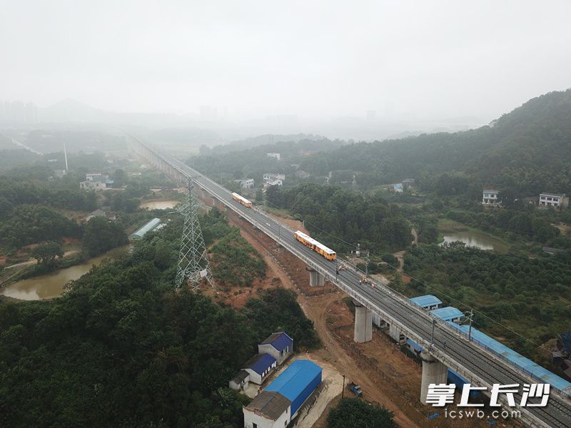 长株潭城际铁路西延线今起静态验收 确保年底