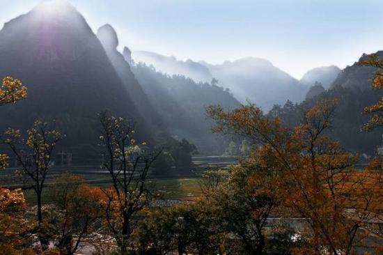 最佳观赏地：崀山