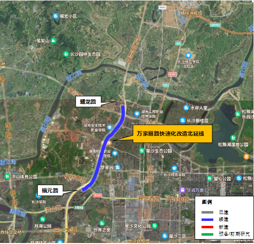 万家丽路快速化改造北延线(含电力隧道)工程(福元路-蟠龙路)效果图