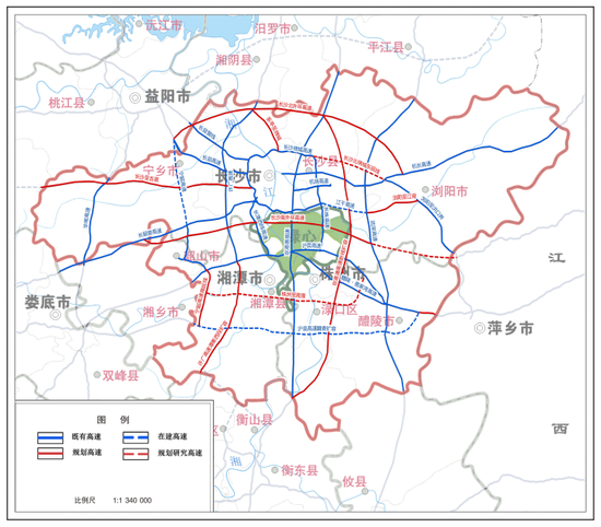 高速公路规划示意图