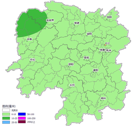 国庆当天降雨预报图