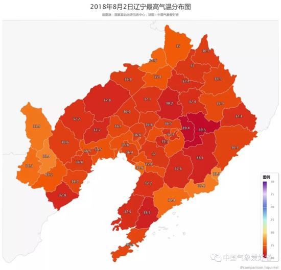 （副高控制下的辽宁热出了湖南的水平）