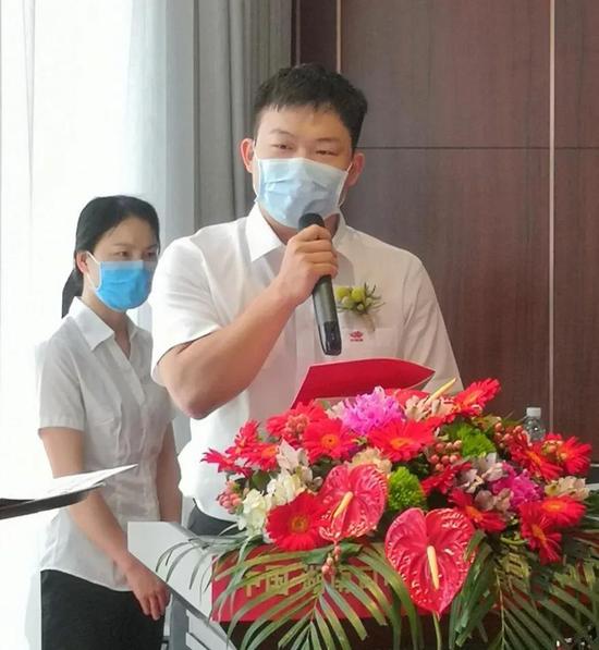 郭晋安总裁发表就职讲话