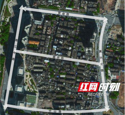潮宗街历史文化街区试点范围。