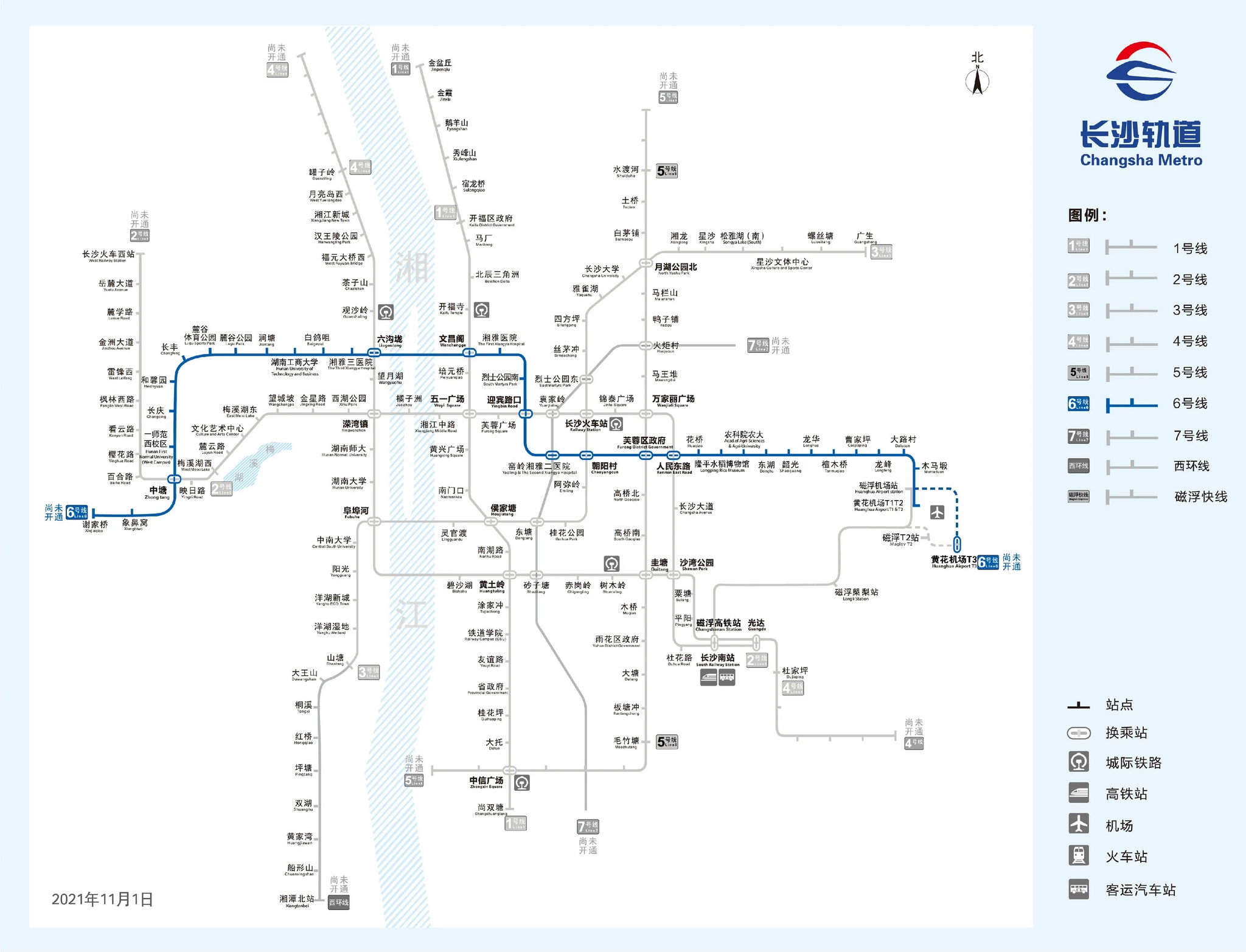 ▲6号线线路走向图 点击图片放大