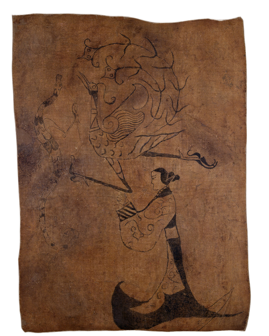 人物龙凤帛画
