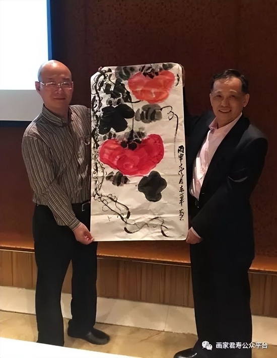 中国企业家俱乐部创始人刘东华学习君寿宫廷口诀画法
