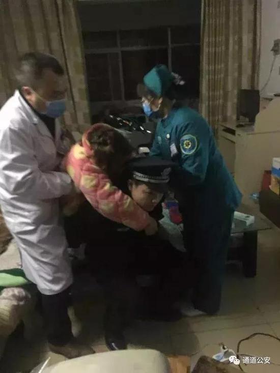 三人中毒命悬一线之际，怀化通道民警出现了