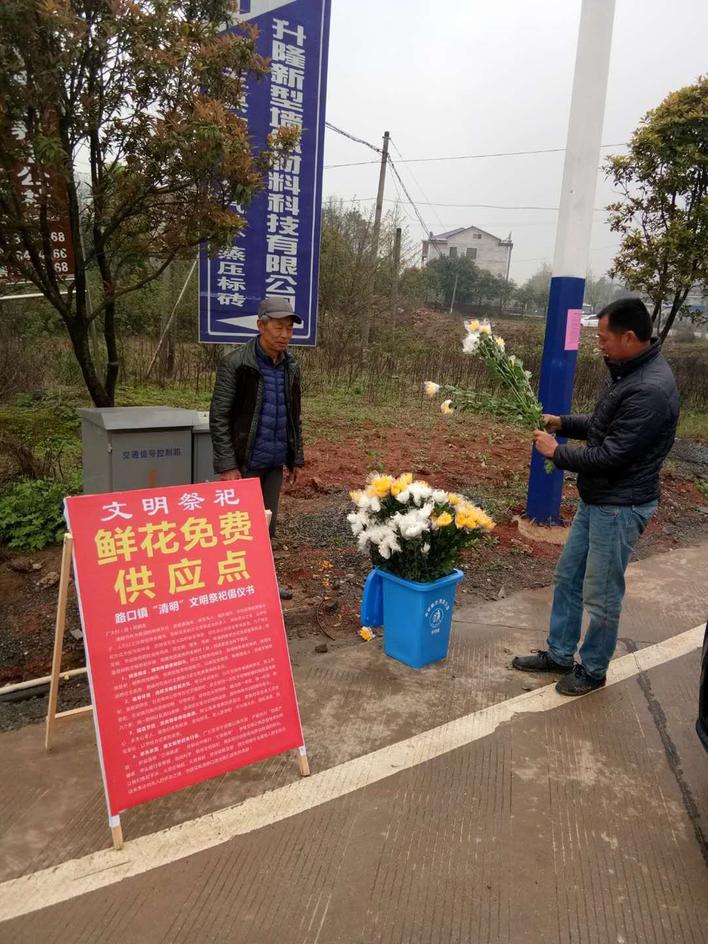 2万朵鲜花免费发放 倡导文明祭祀新风