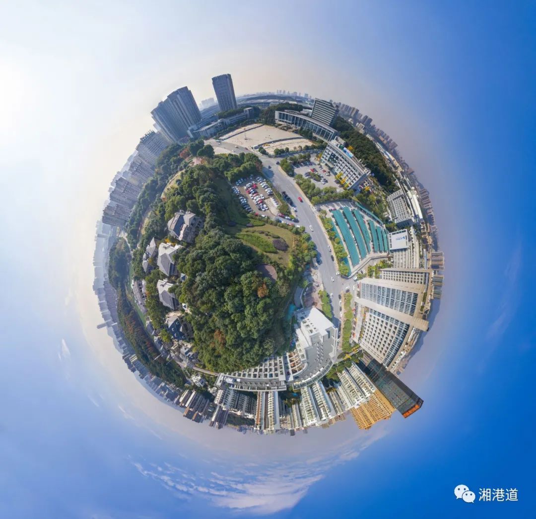 长沙高新区全景图。
