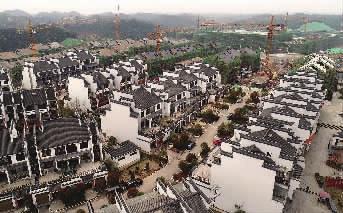 3月25日，航拍长沙县果园镇正在壮大发展的浔龙河生态艺术小镇。