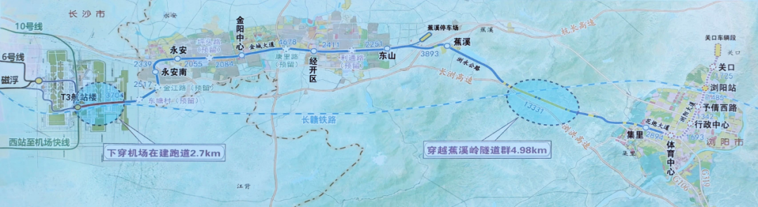 长浏快线平面示意图