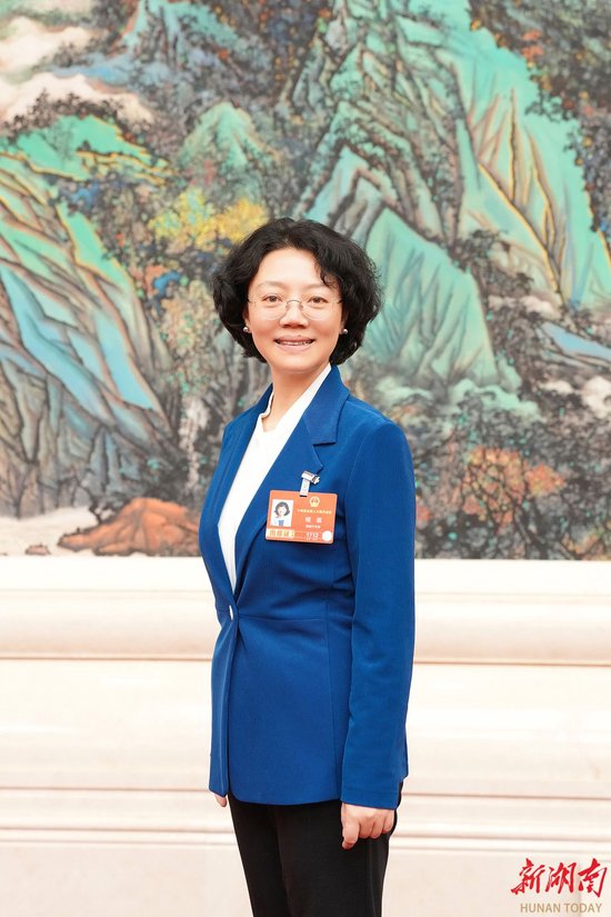 程蓓代表。湖南日报全媒体记者 刘尚文 摄