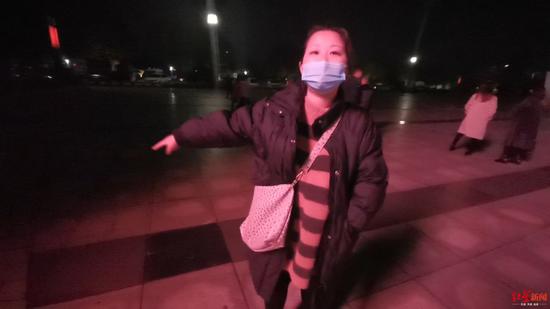 ▲证人邹雪情,其向红星新闻否认当晚自己“徒步追车”