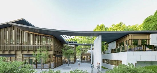 融合广场配套服务设施效果图