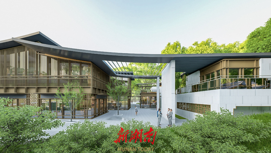 融合广场配套服务设施效果图