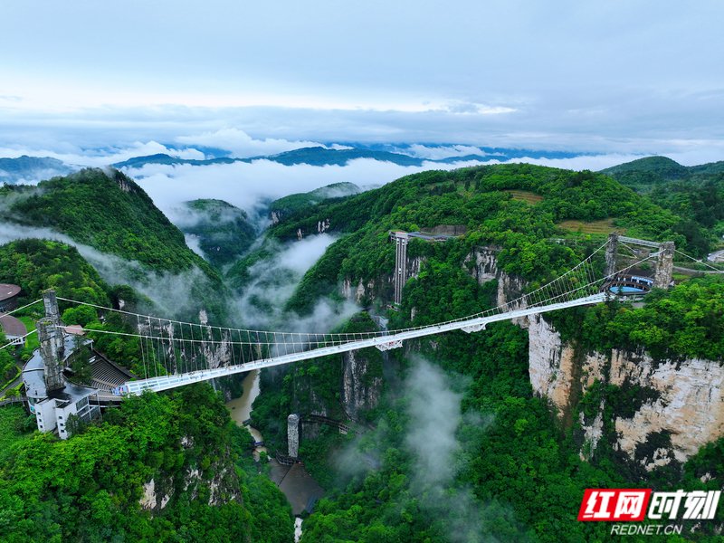 张家界大峡谷景区。