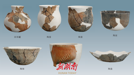 李家岗遗址出土陶器