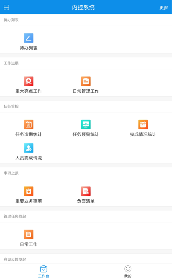 （内控标准化管理系统界面）