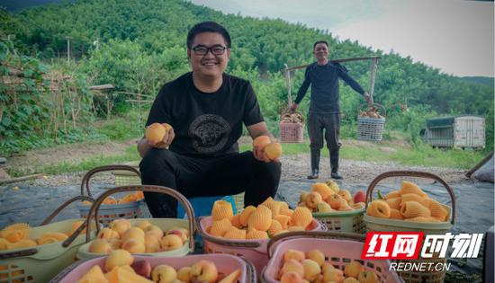 村里的黄桃熟了,金灿灿的桃子正打包发往全国各地,幸福的收成,是撸起袖子干出来的。