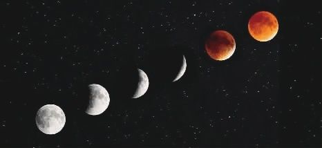 “红月亮”天象，美得没话说。（资料图片）新华社图