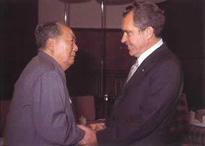毛泽东在中南海会见来访的尼克松