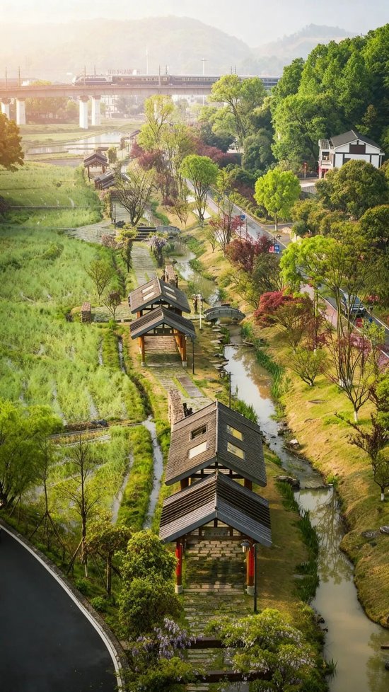 俯瞰清溪村。图/益阳市文旅广体局