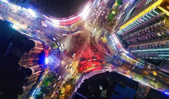衡阳市中心夜景