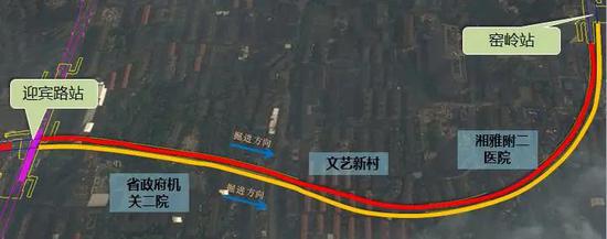 迎窑区间线路图