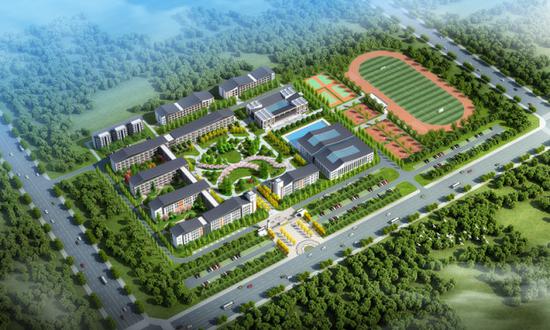 (芙蓉学校中学外观效果图)