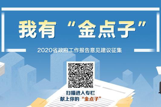 2019年12月10日起至省两会前，湖南省政府门户网联合多家媒体，举办政府工作报告“金点子”征集活动。