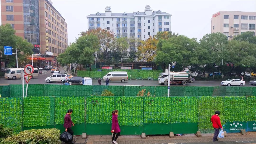 长兴路附近，施工现场