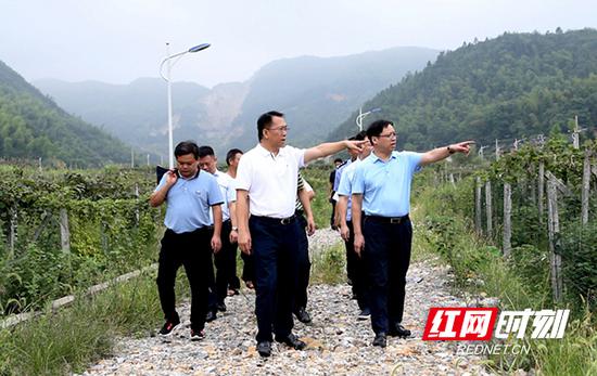 9月3日,衡阳市副市长、市公安局局长胡志文深入常宁市白沙镇观坪村调研扶贫工作。