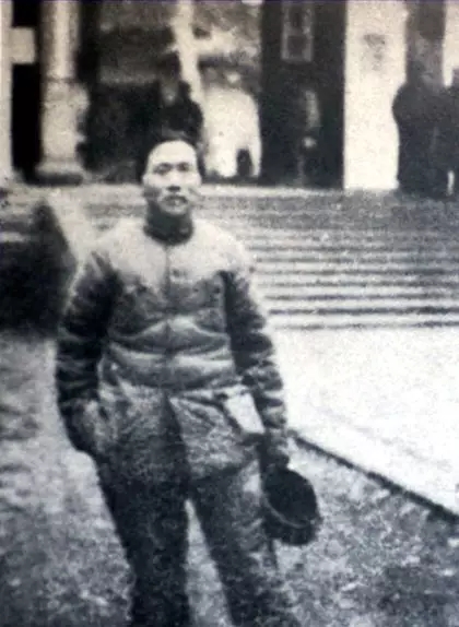 (1938年初,徐特立应邀到湖大作抗战讲演)