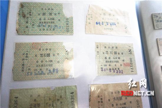 徐芦萌收藏的长沙市郊车票。