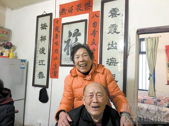 谭水云说,她要和老伴一起向九十岁冲刺。 (记者 王希台 摄)