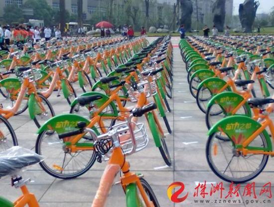 株洲公共自行车(资料图)