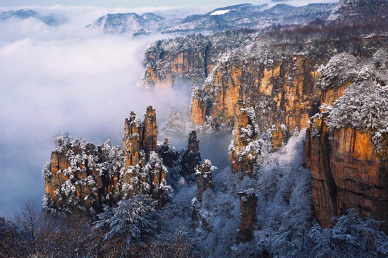 张家界雪景