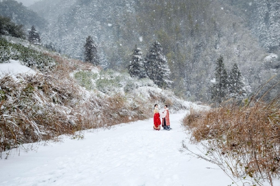 (《遇见雪、遇见美好》杨小华 摄)