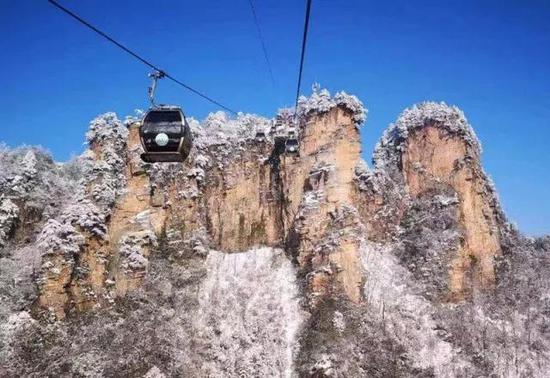 雪后的武陵源,山更奇,林更秀。