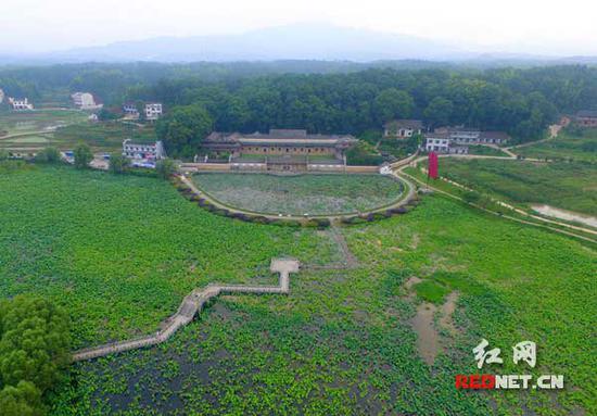 曾国藩故居空中俯瞰。